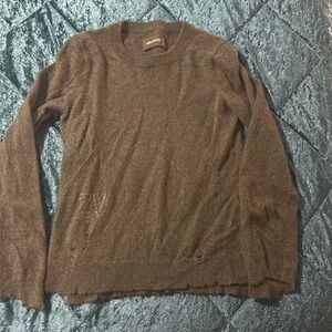 Like new cashmere distressed sweater
